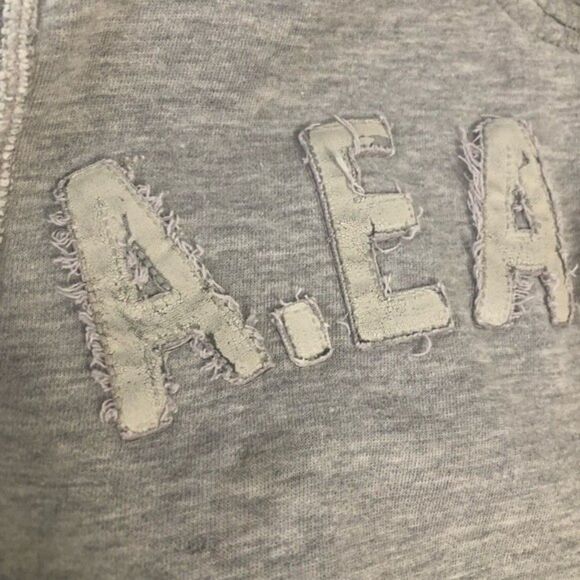 AMERICAN EAGLE Gray 1/4 Zip pullover Hoodie Size XS Unisex - Picture 5 of 9